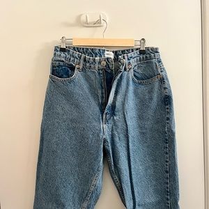 Zara Mom Jeans - blue, US size 10